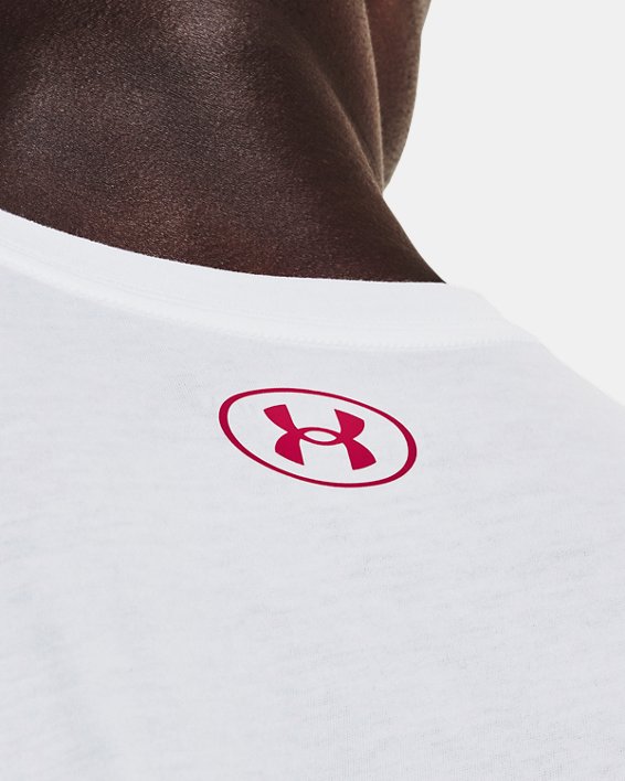 Men's UA Lockertag Evolution T-Shirt, White, pdpMainDesktop image number 3